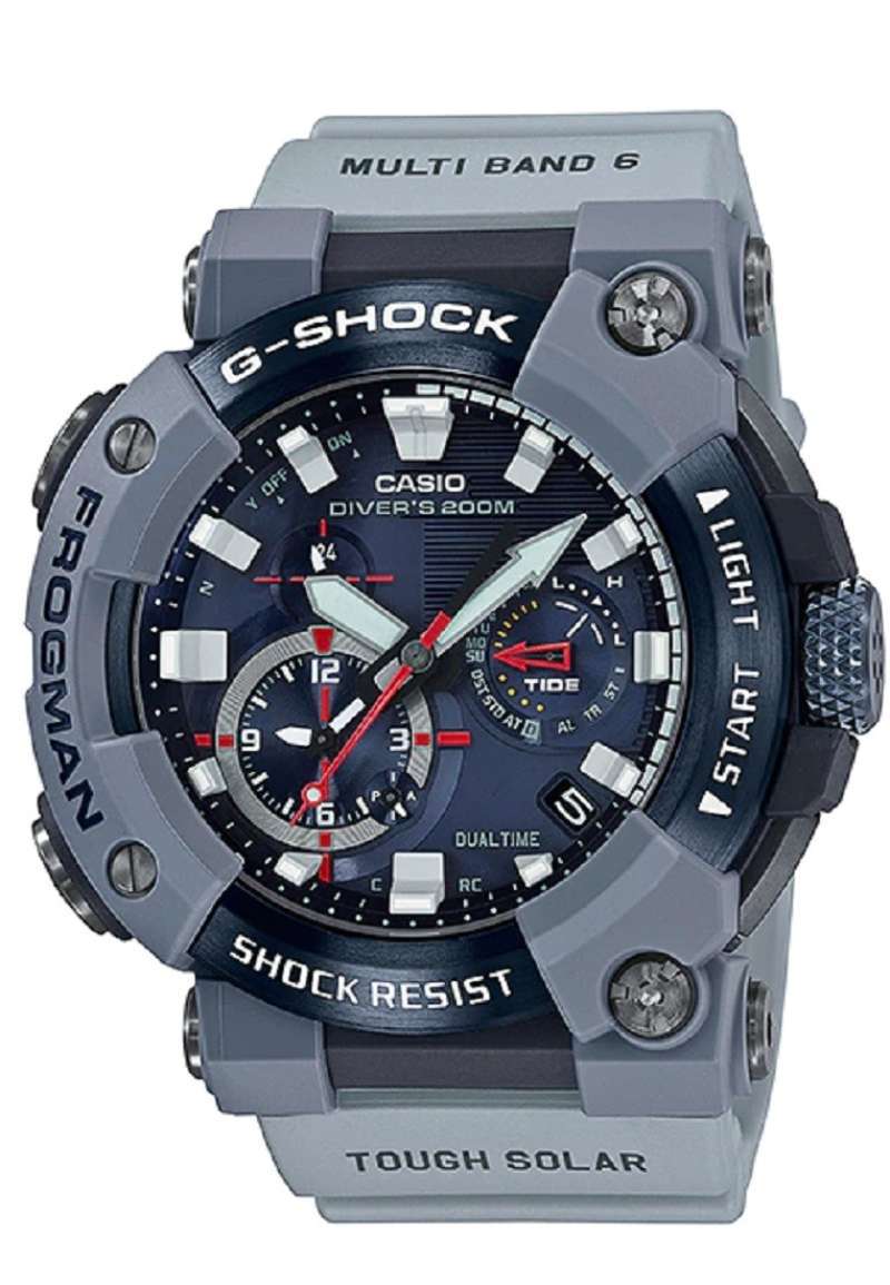 g shock frogman biru