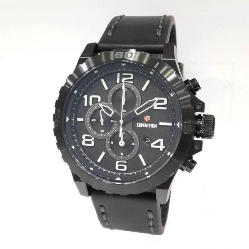 Expedition Chronograph 6778MCL Jam Tangan Pria Tali Kulit