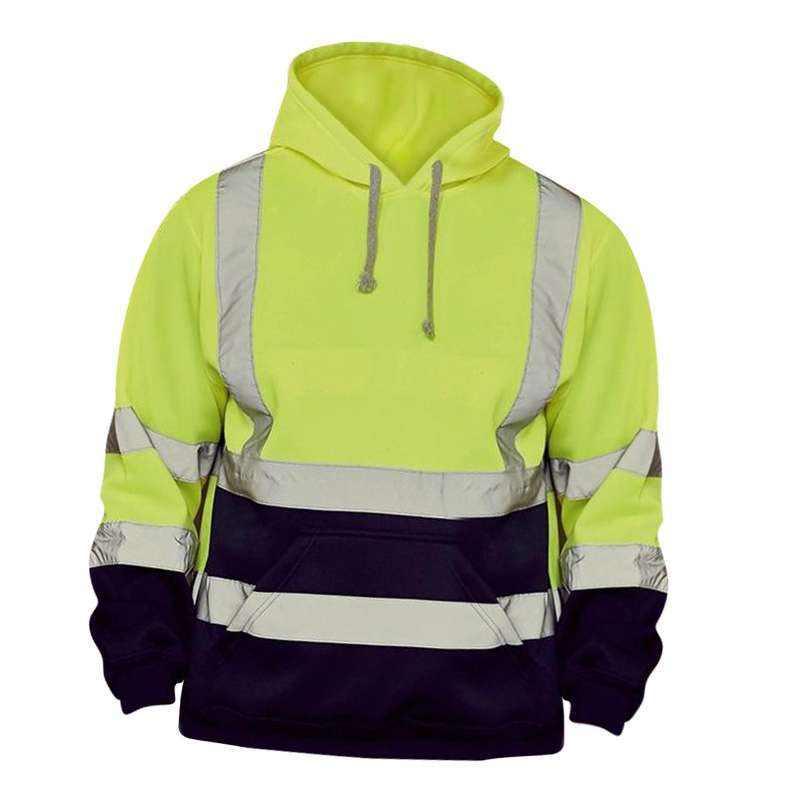Jual S-5XL Work Hi Vis Mens Hoodie 
