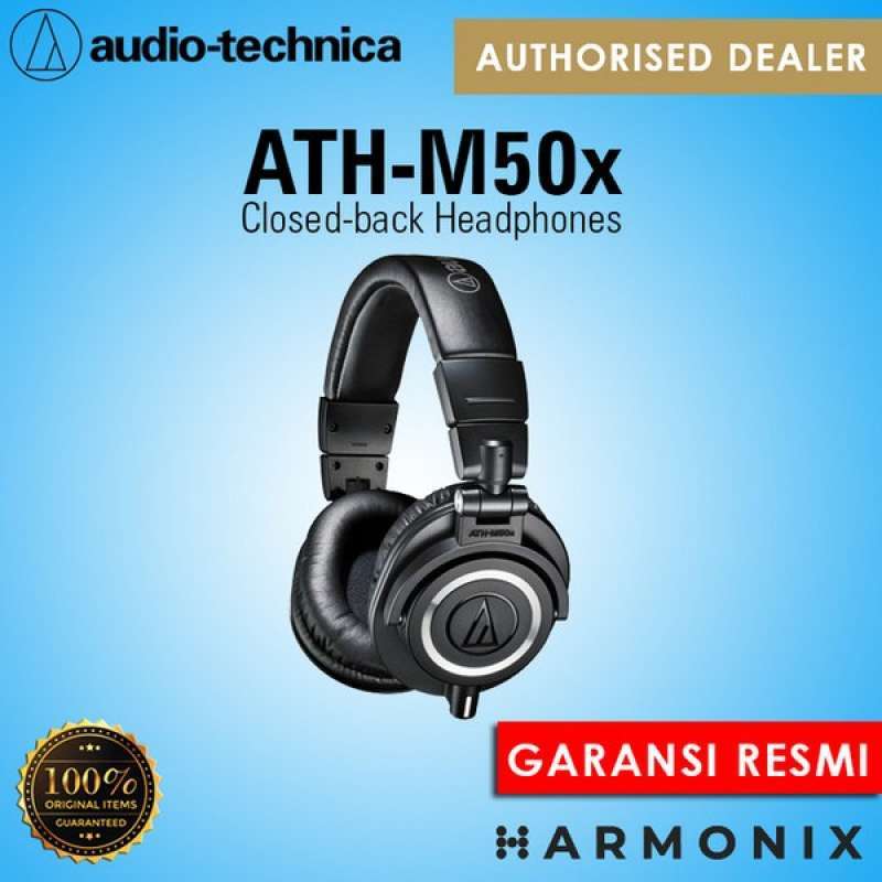 Jual Audio Technica ATH M50X Closed Back Headphones