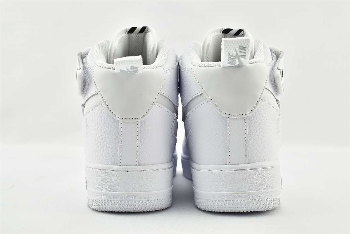 white mid top af1