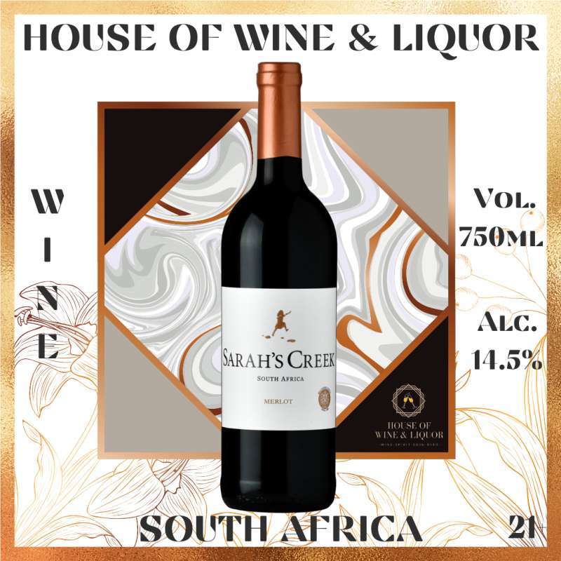 Promo Sarah's Creek Merlot 750 ML - South Africa Red Wine ...