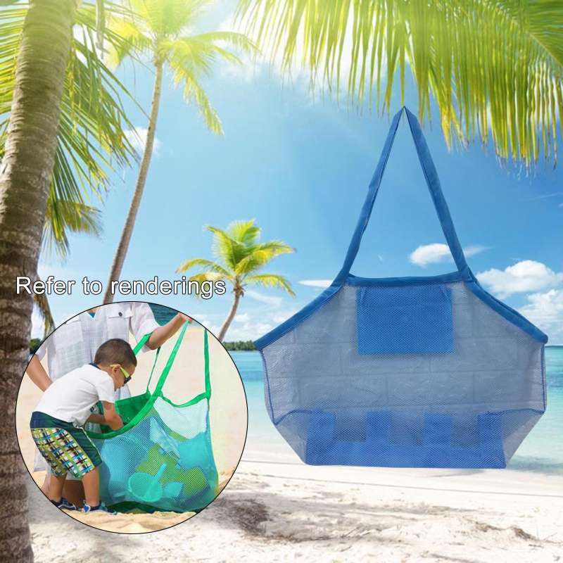 Jual 2pcs Mesh Beach Bag Sand Away Bags 