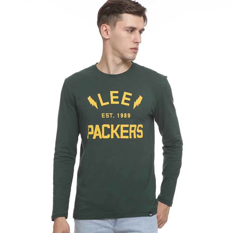 Lee Solid Long Sleeves T-Shirt Pria 