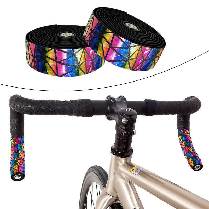 Jual 2Pcs Colorful Bike Handlebar Tape Anti Vibration Damping Wrap