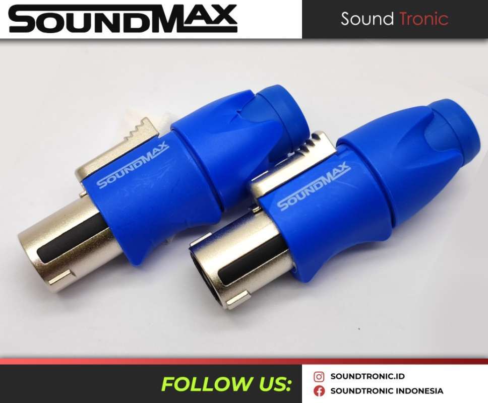 Jual Soundmax Jack Speakon Original Sm-4fxm Blue Besi Isi Pcs