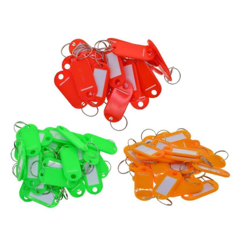 150x Key Tags Metal Rings Id Name Label Key Identifiers w/ Split Rings