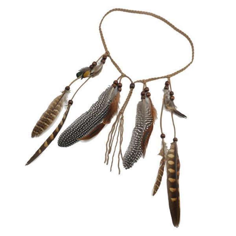 Promo 8xHippie Indian Feather Shape 