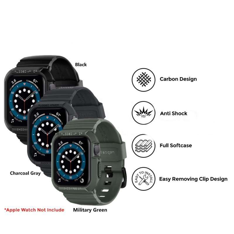 Promo Case Strap Apple Watch 7/6/SE 45/44/41/40mm Spigen Rugged Armor Pro  di Seller Dynamic Case - Kota Jakarta Barat, DKI Jakarta | Blibli