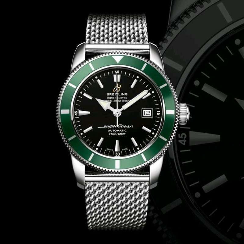 breitling superocean heritage green bezel