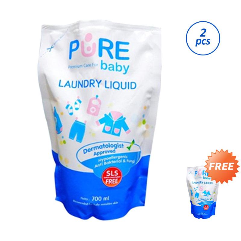 Jual Pure Baby Laundry Liquid Deterjen Bayi 700 Ml 3pcs Online Februari 2021 Blibli