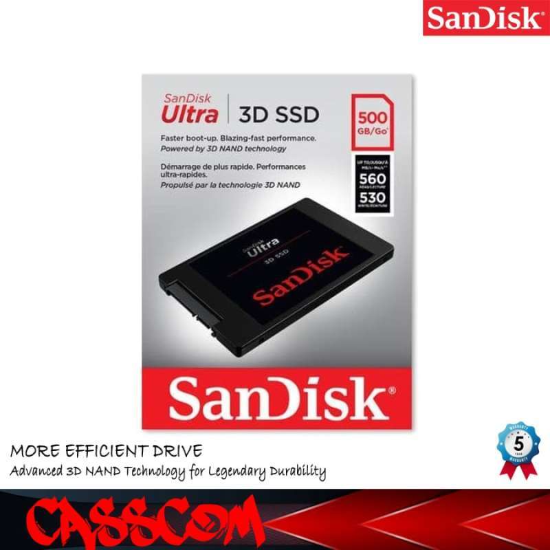 Jual Sandisk Ssd Ultra 3d 500gb Sata 2.5 Di Seller Casscom