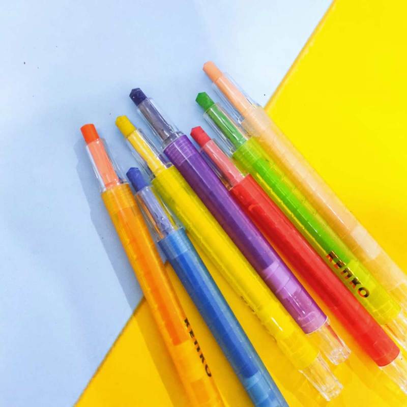 Jual Kenko 12 Color Twist Crayon Mini Pvc Bag Classic 1 Set Online Januari 2021 Blibli