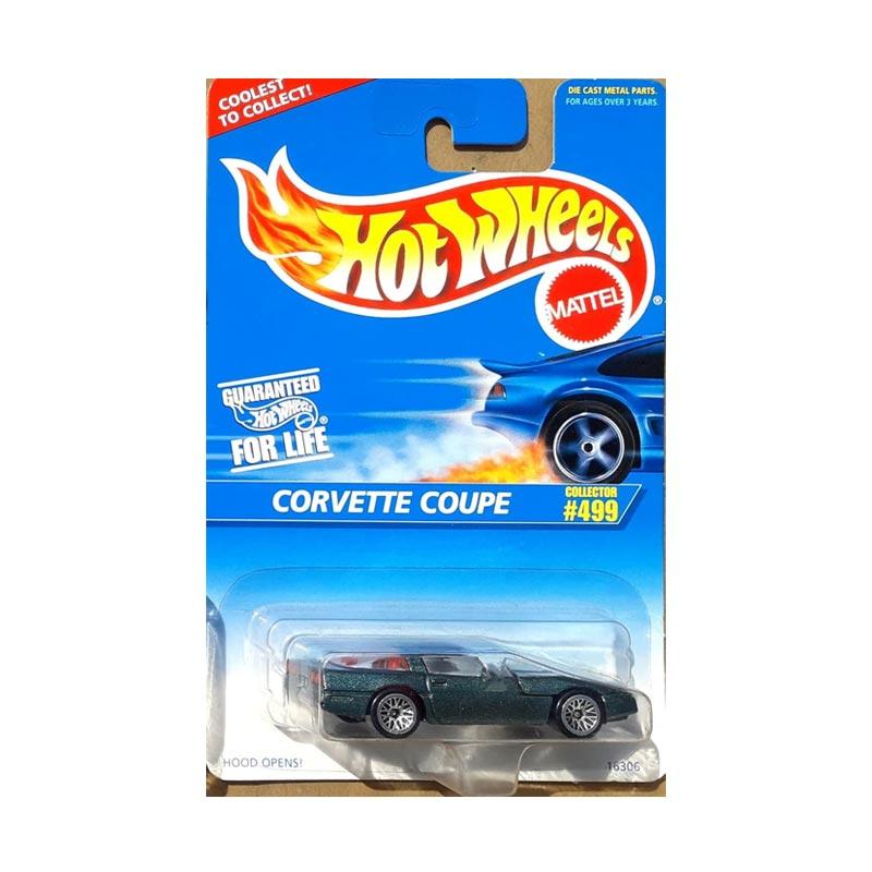 Jual Hotwheels Corvette Coupe 1999 Diecast Hijau Tua Murah