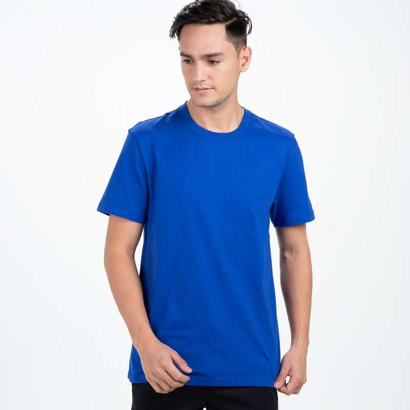 Promo Giordano Men's Crew Neck Tee - Surf The Web Blue ...