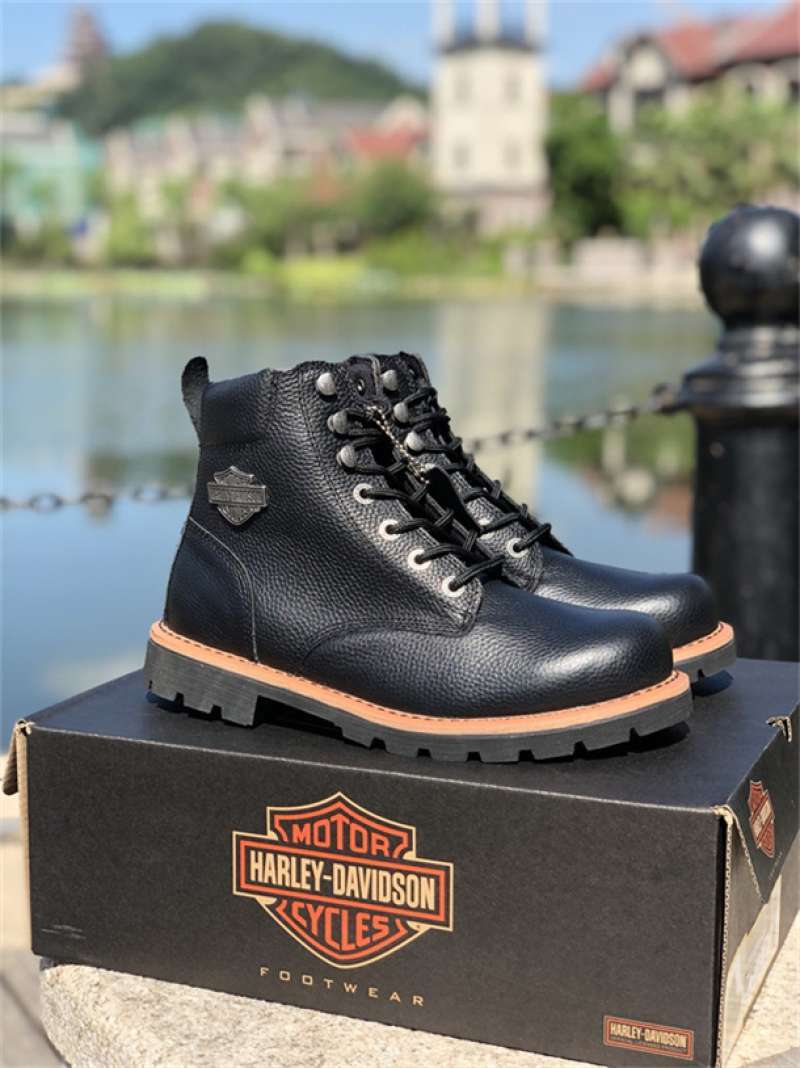 Jual Original HARLEY DAVIDSON Genuine Leather Men Boot Shoes 2