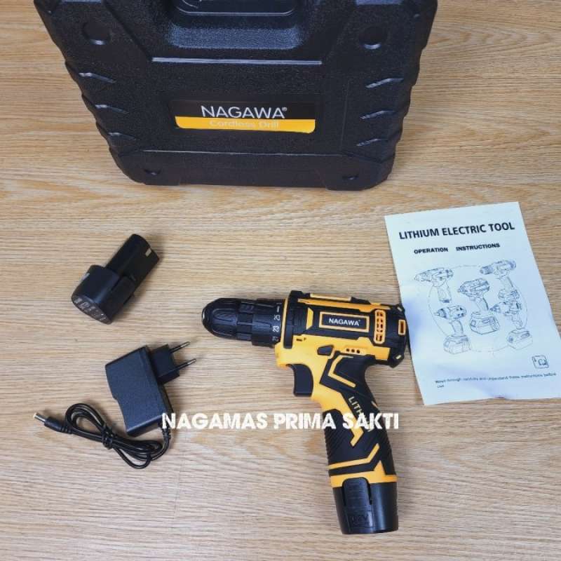 Promo Nagawa Cordless 12V Mesin Bor 
