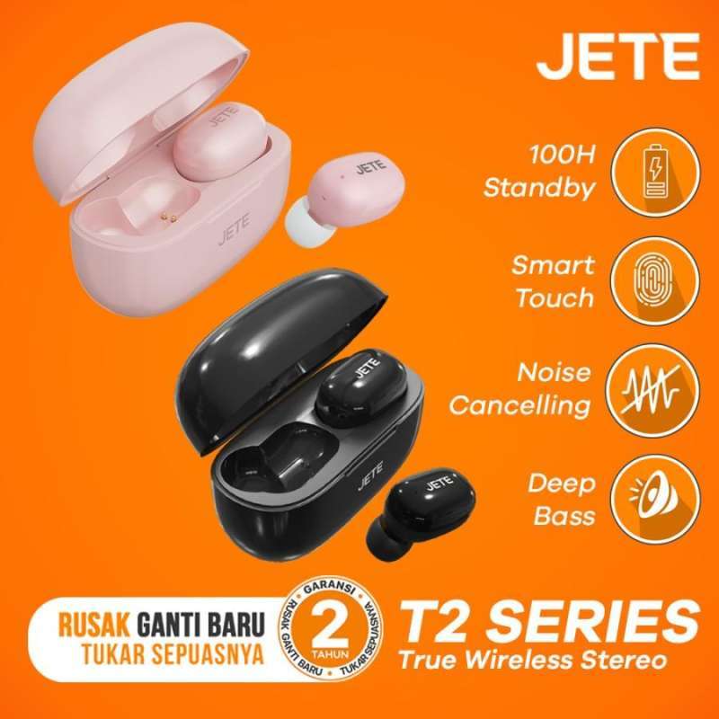 Jual Tws Bluetooth Headset Bluetooth Earbuds Jete T2 Garansi