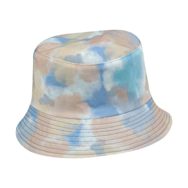 Tie Dye UV Protection Wide Brim Sun Hat 