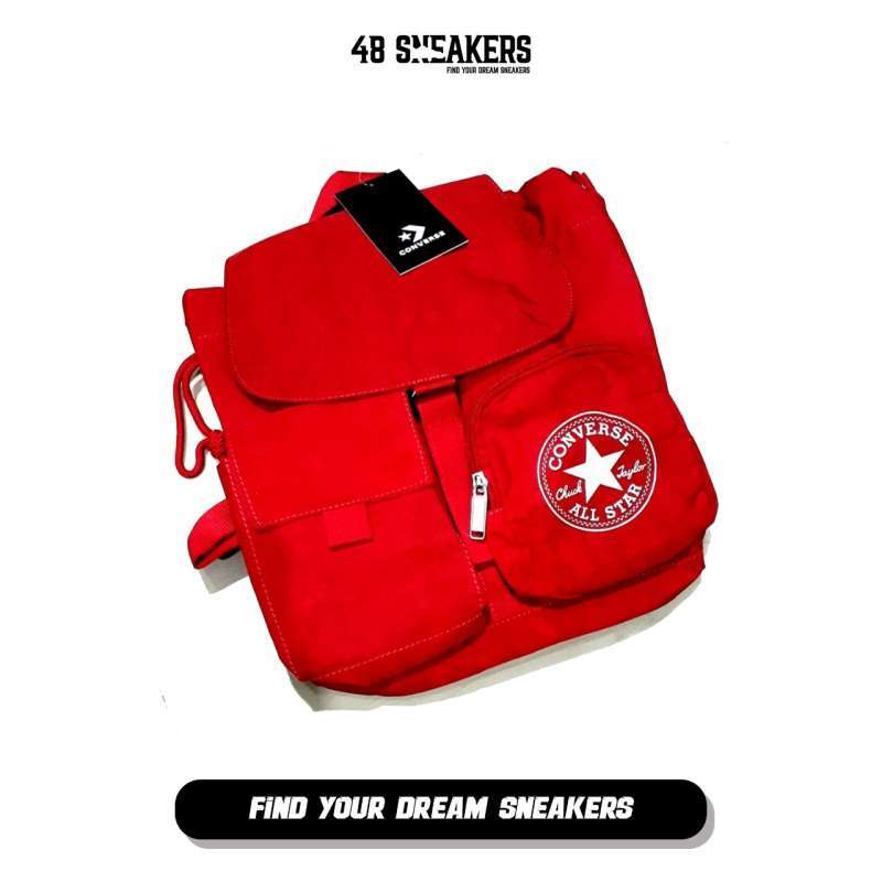 Converse Regular Wrinkle Backpack Red BPS131003 Original
