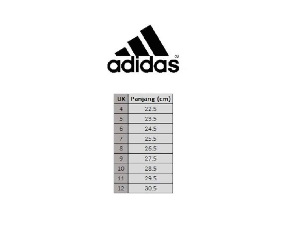 Adidas sandal shop size chart