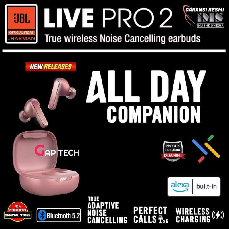 JBL Live Pro 2 TWS Rose / Auriculares InEar True Wireless 