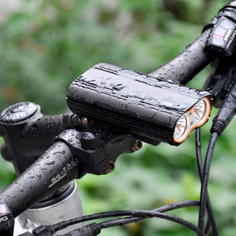 2 In 1 USB Rechargeable LED Bicycle MTB Bike Front Headlight Helmet Light Lamp