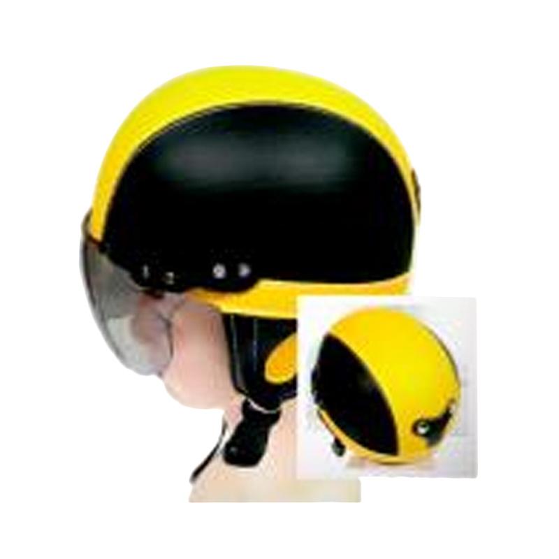 Jual Bogo Hijmuku Chips Retro Vintage Polos Helm Anak Hitam