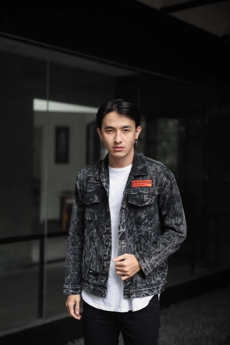Jaket denim 2024 wash