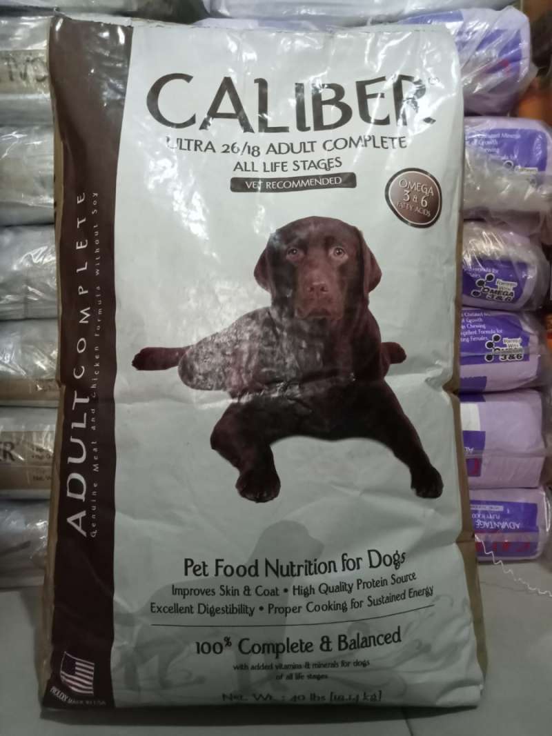 Caliber ultra dog food clearance