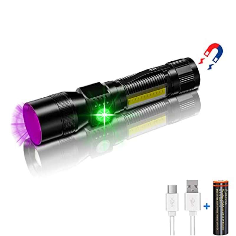 Promo UV Flashlight Rechargeable UV Lights - High Lumen, 7 ...