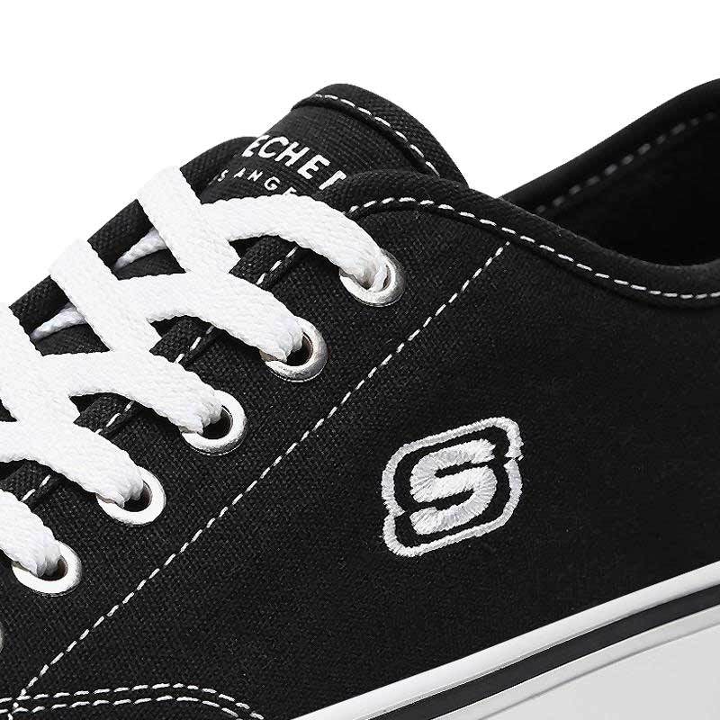 skechers white canvas shoes