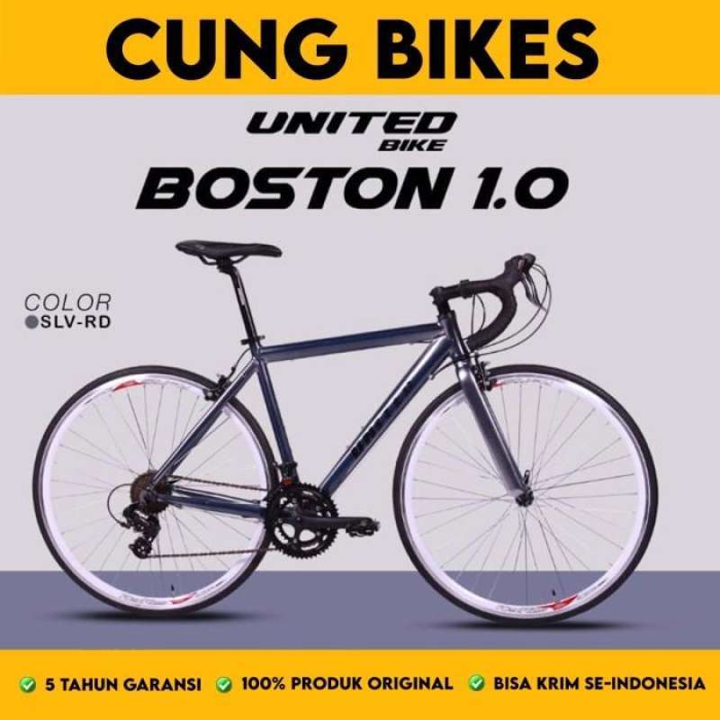 Sepeda Balap Roadbike United Boston 700C Frame Alloy Garansi Tahun