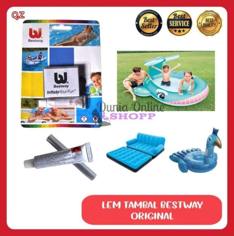 Jual Lem Tambal Bestway Repair Kit Kasur Angin Kolam Ban Renang