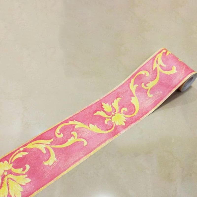 Jual Samhez Wbs005 Wall Border Sticker Pink And Yellow Vector