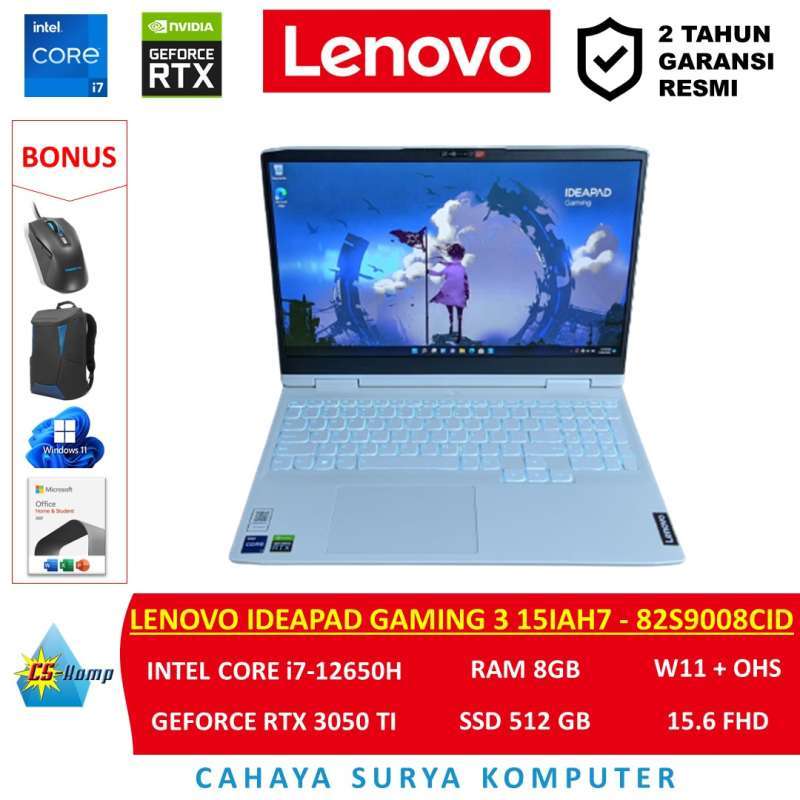 Jual Lenovo Ideapad Gaming 15iah7 82s9008cid Intel Core I7