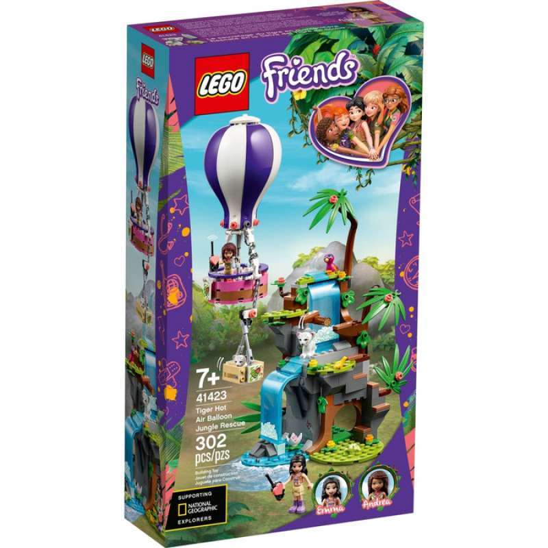 Lego Friends 41423 Tiger Hot Air Balloon Jungle Rescue