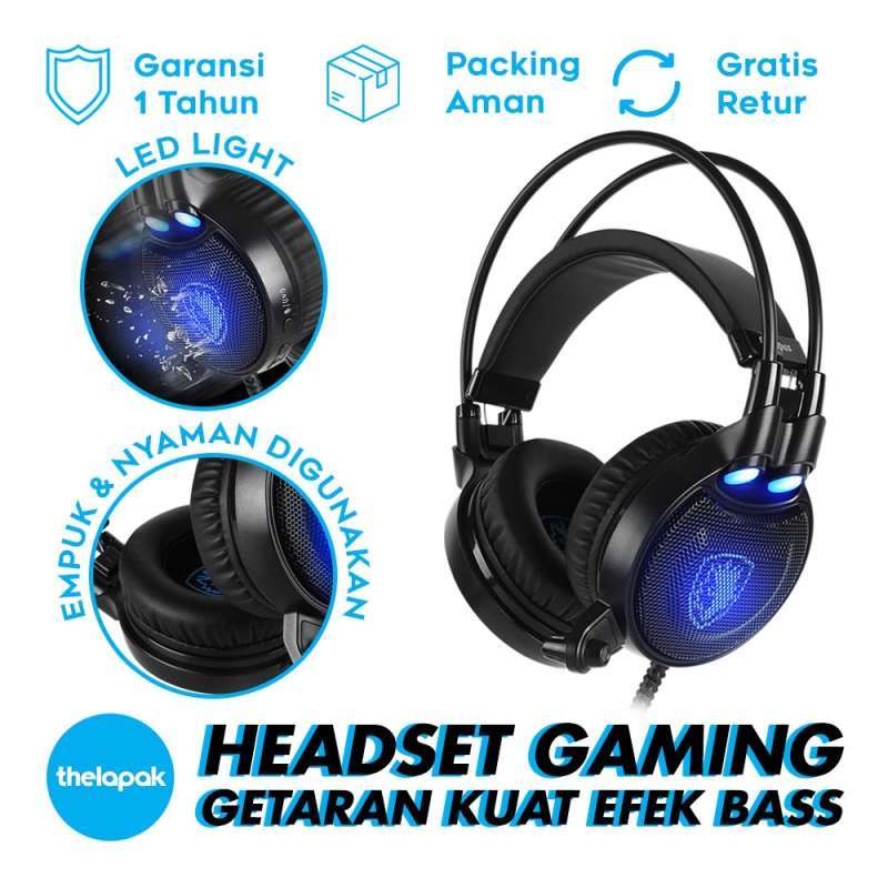 Headset Original THELAPAK Sades Earphone Gaming - 11% Semolowaru, Kota di Surabaya | Octopus Seller Blibli SA-912 Diskon Promo Headphone