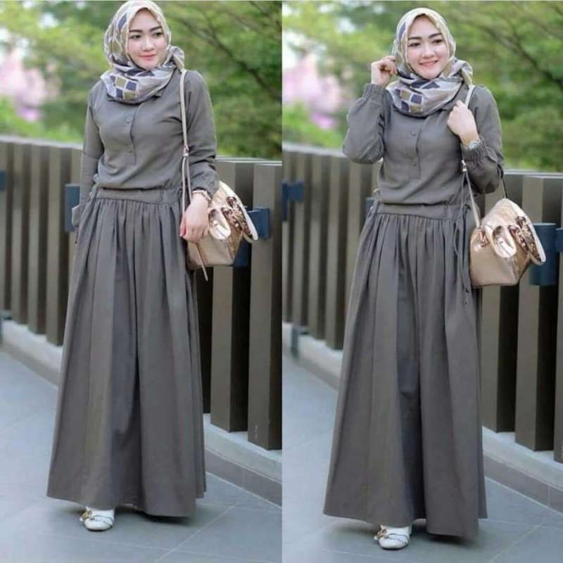 Casual sale dress muslimah