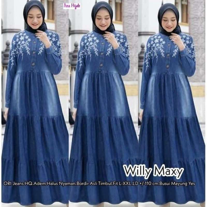 Dress outlet jeans muslimah