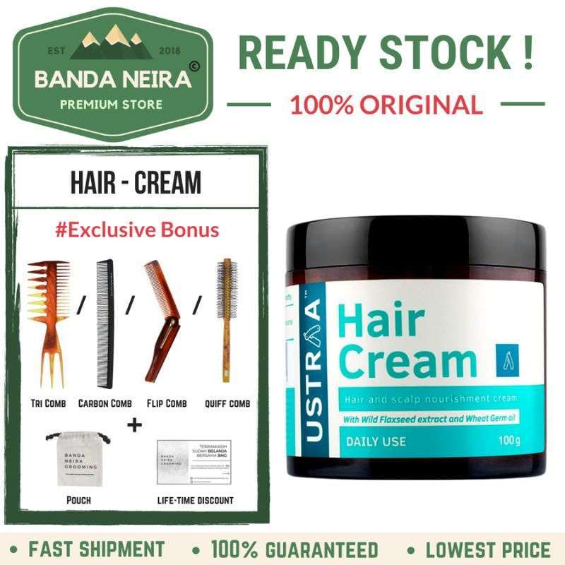 Jual USTRAA Hair Cream / Krim Nutrisi Rambut / Meningkatkan Volume -  TEXTURE COMB di Seller Banda Neira Official Store - Pasar Baru, Kota  Jakarta Pusat | Blibli