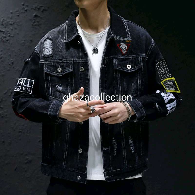 Jaket denim shop levis pria