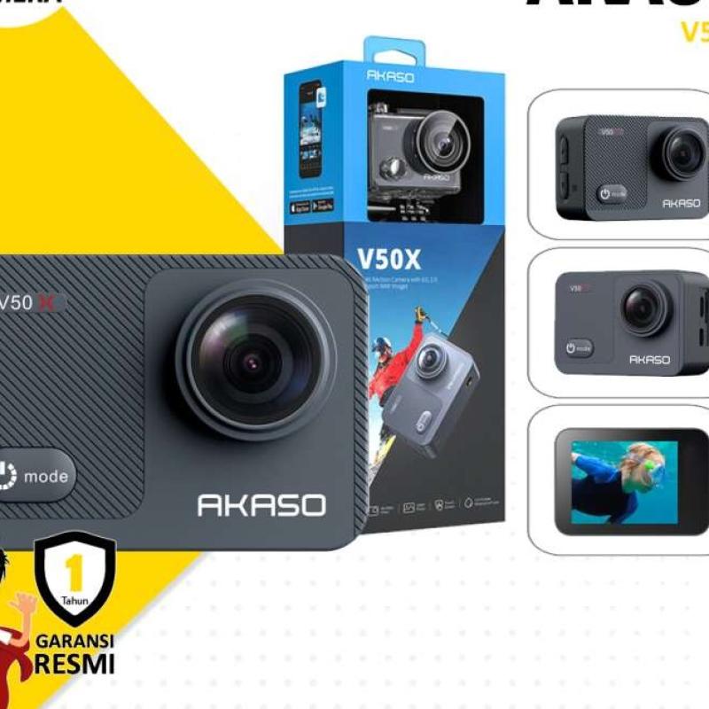 Promo AKASO V50X Action Camera - Garansi Resmi Diskon 3% di Seller