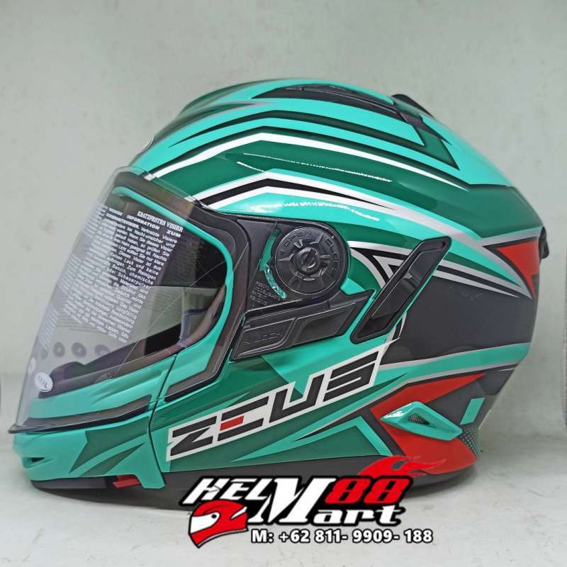Promo Zeus 613c Aj26 Petronas Green Helm Modular Helm Zeus Zs613 Zs 613c 613 ongkir Hemat 2kg L Petronas Green Diskon 3 Di Seller Helm Mart 88 Helm Mart 88 Kota Medan Blibli
