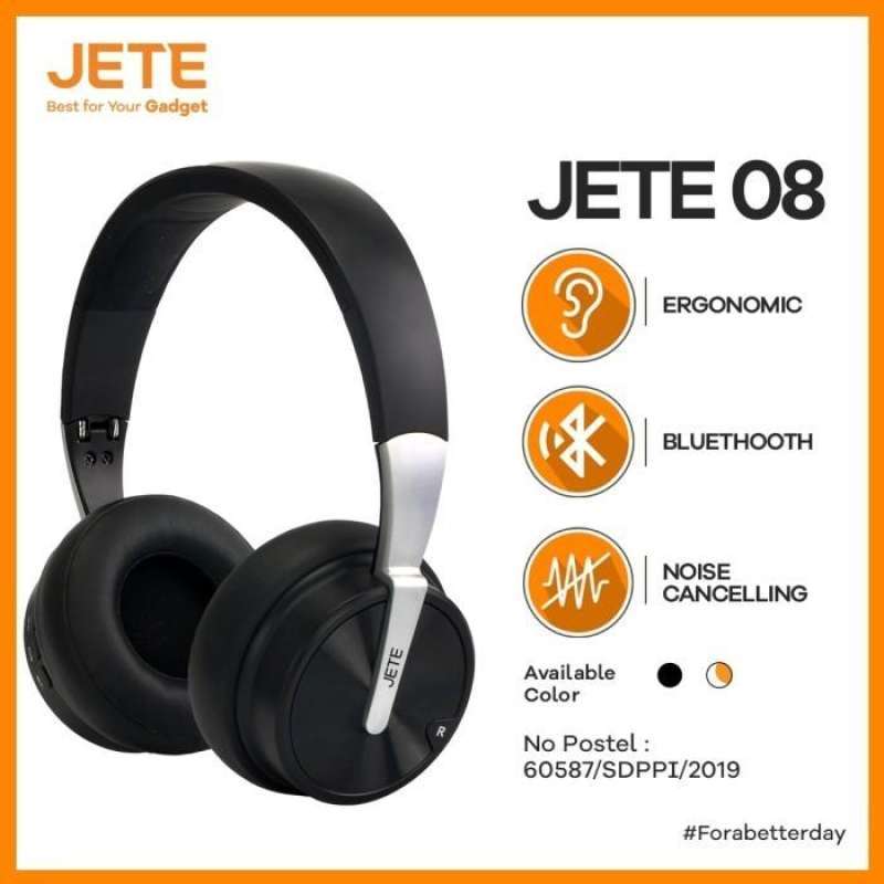 Jual Headset Headphone Headset Bando Headset Bluetooth JETE 08