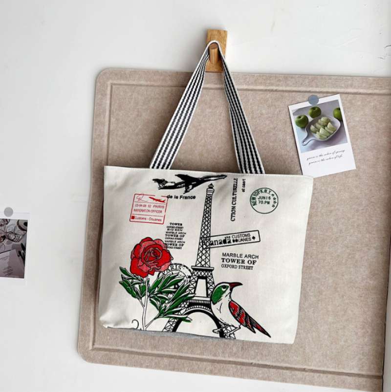 tas kanvas atau namanya totebag yang dapat digunakan sehari hari dalam keperluan belanja anda dengan kualitas bagus dan tahan 12 Pesawat Paris