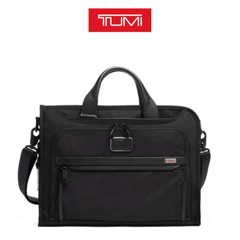 T U M I Alpha Slim Deluxe Portfolio Tas Kerja Pria Black