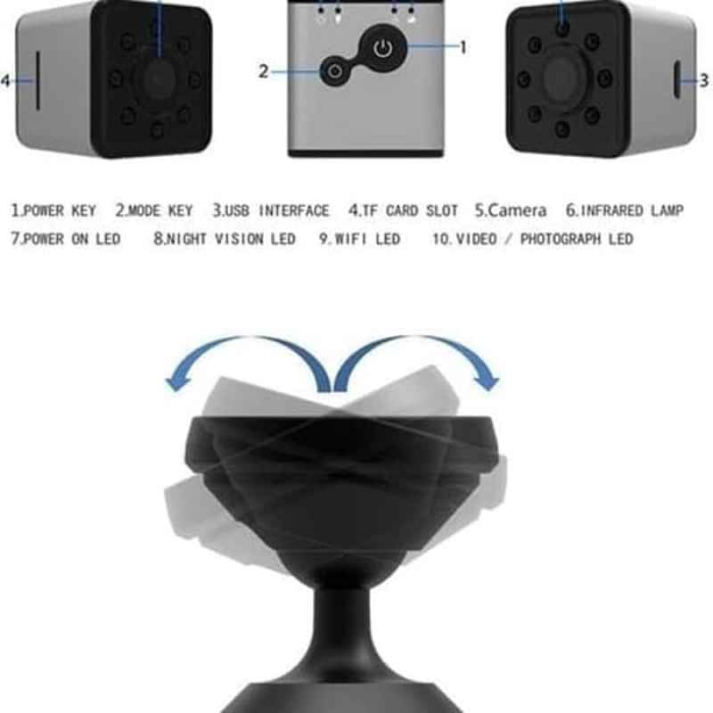 Jual Allyoucanbuy Sq13 Mini Dv Kamera Pengintai Wifi Sport Action Camera Full Hd Online Januari 2021 Blibli