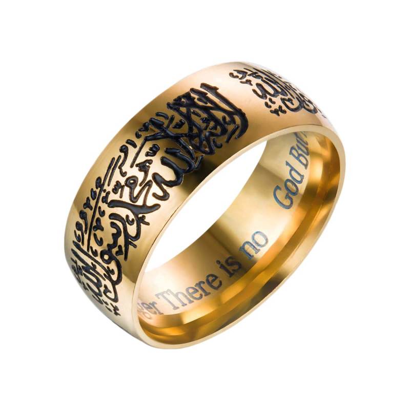 Jual Bluelans Classic Stainless Steel Muslim Islam Arabic Muhammad Ring Men Women Totem Ring Golden Us 12 Online Januari 2021 Blibli