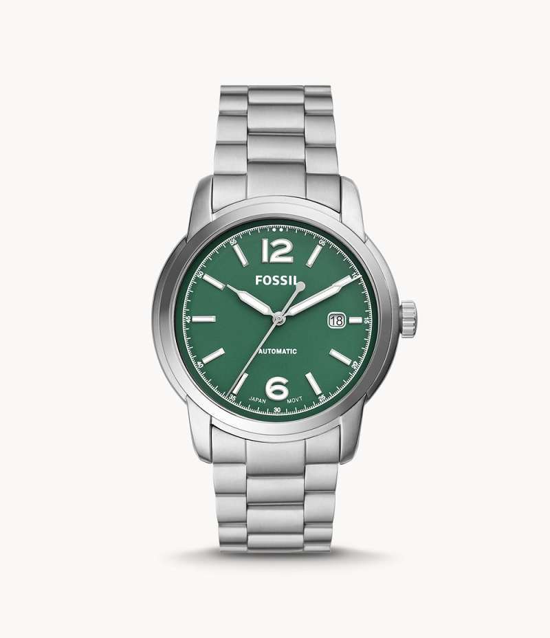 Fossil Heritage Automatic Stainless Steel Jam Pria ME3224